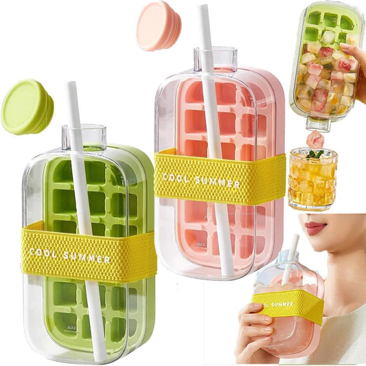 Cool Summer Ice Bottle – Ice Cube Refreshing Drink Bottle